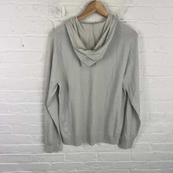 Good Man Brand Men's Drawstring Sweatshirt Hoodie Long Sleeve Gray Size Medium - Picture 4 of 5